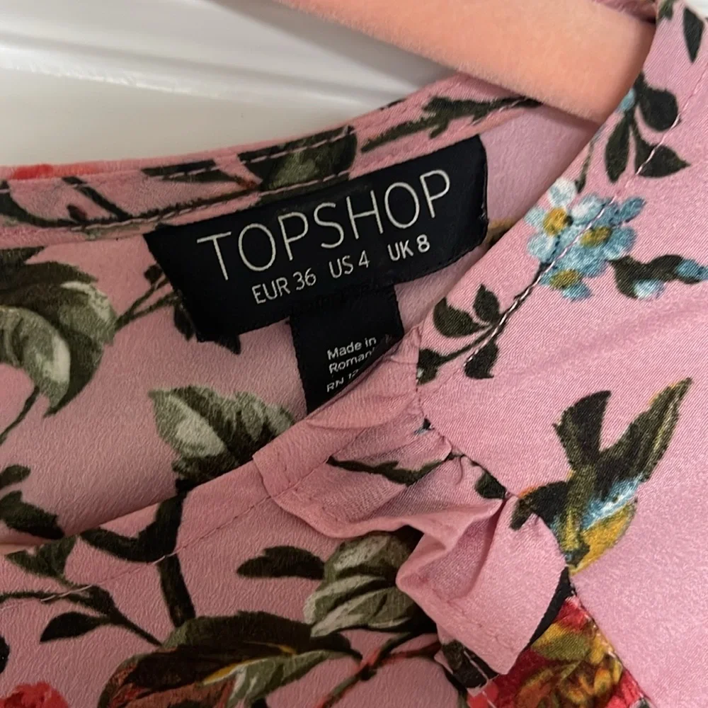 Topshop pink dress